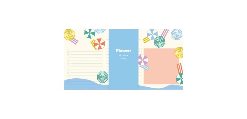 Dolce Amore, Mini planner 24x12 cm 50 feuillets imprimés