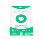 Estuche Exacompta de 100 fichas Exacompta cartulina Bristol - cuadricula 5x5 sin taladro 100x150mm - Blanco