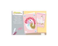 Boîte créative, Cartes à pailleter - Rose