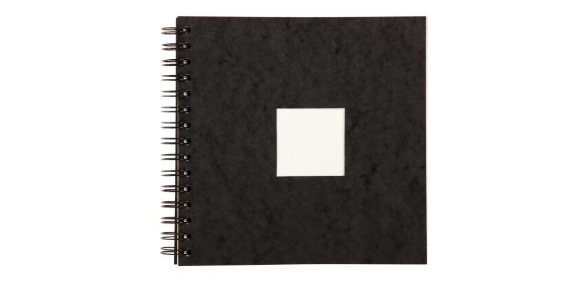 Clairefontaine Fontaine Travel Watercolour Book - 20 x 20cm - 20 Sheets - 300gsm - Black