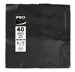 Paquet de 40 serviettes micro gaufrées ouate 2 plis - pliées 1/8