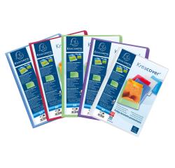 Protège-documents en polypropylène semi-rigide KreaCover® Chromaline 200 vues - A4 - Couleurs assorties