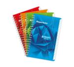 Clairefontaine Wirebound Indexed Notebook, Ligne 7000, Squared, 11x17cm, 50 Sheets, 70g - Assortment