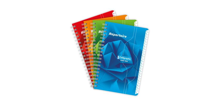 Répertoire reliure intégrale 7000 11x17 cm 100 pages petits carreaux 70 g - Assortis