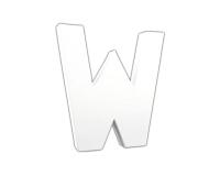 Lettre W 20,5cm - Blanc