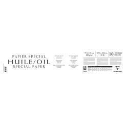 Olieverf wit - etui 10 blad - 75x110cm 240g