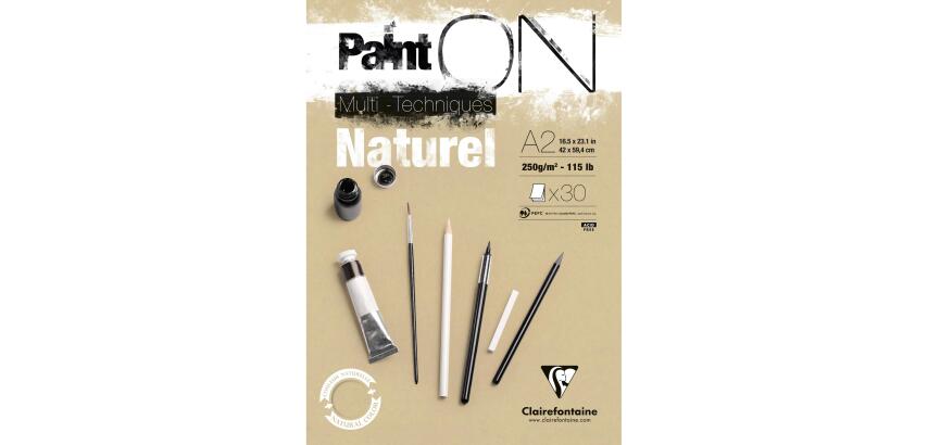 Clairefontaine Paint'On Glued Pad - A2 - 250gsm - 30 Sheets