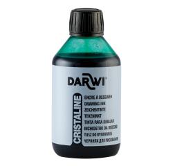 DARWI Zeichentinte, Flasche 250ml, Tannengrün - Tannengrün