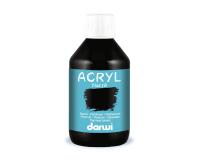 Darwi Flacon de 250 ml de Peinture Acrylique Universelle Nacrée - Noir