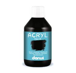 DARWI Perlmutt-Acrylfarbe, Flasche 250ml, Perlmuttschwarz - Schwarz