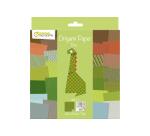Origami Paper, Dino, 20 x 20 cm, 60F, 70g - Multicolour