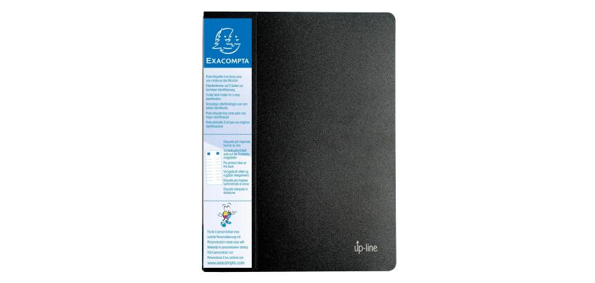 Display Book UpLine A4 30 Pkt Black - Black