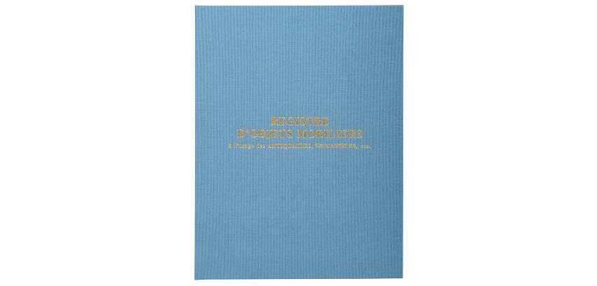 Register 32x24cm Mobiliarobjekte - Speziell für Trödler und Antiquitätenhändler 100 Seiten - Blau