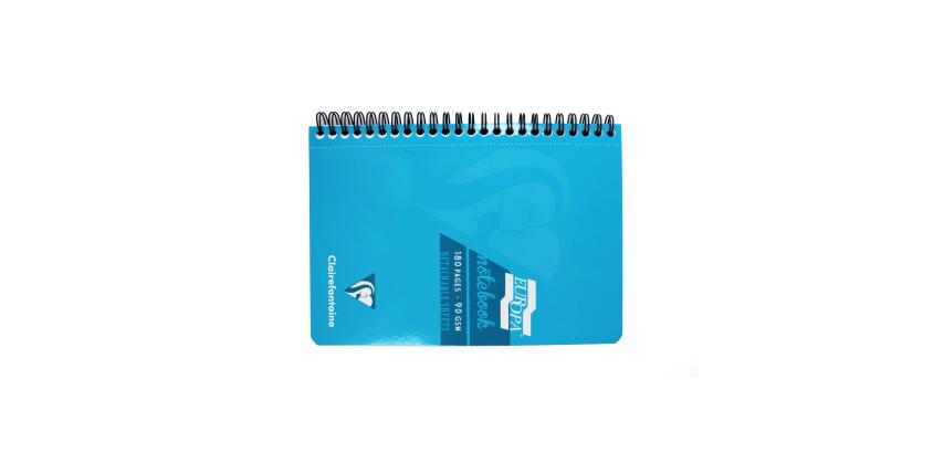Carnet reliure intégrale EUROPA GLOSSY A5 180 pages détachables micro-perforées ligné + marge