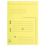 Paquet de 25 chemises 2 rabats SUPER 210 Contact - 24 x 32 cm - Canari