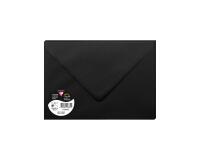Sachet de 5 enveloppes Pollen C5 162x229 120g/m2 - Noir