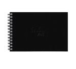 Rhodia Touch Watercolor Book, papier grain fin 100% coton 300g - A5 paysage, 40 pages - Noir