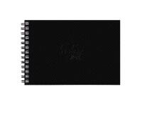 Rhodia Touch Watercolor Book, papier grain fin 100% coton 300g - A5 paysage, 40 pages - Noir