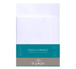 Ensemble Vélin de France 10 feuilles A5 et 5 enveloppes C6 - Blanc
