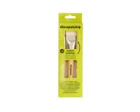 Pack de 3 pinceaux synthétique - Vert