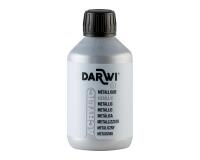 Darwi Flacon de 250 ml de Peinture Acrylique Universelle Métallique - Argent