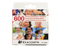 Etuis de 600 coins photos autocollants - Cristal