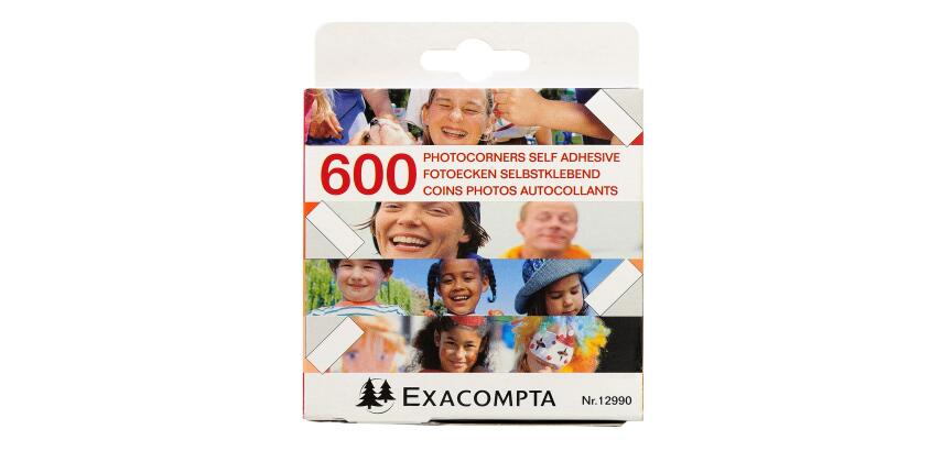 Etuis de 600 coins photos autocollants - Cristal