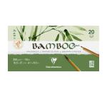Bamboo, 2-seitig geleimter Block mit 20 Blatt Bambuspapier, 21x10,5 cm, 250g