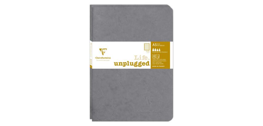 Set de 2 carnets piqués Age Bag A5 96 pages ligné - Gris