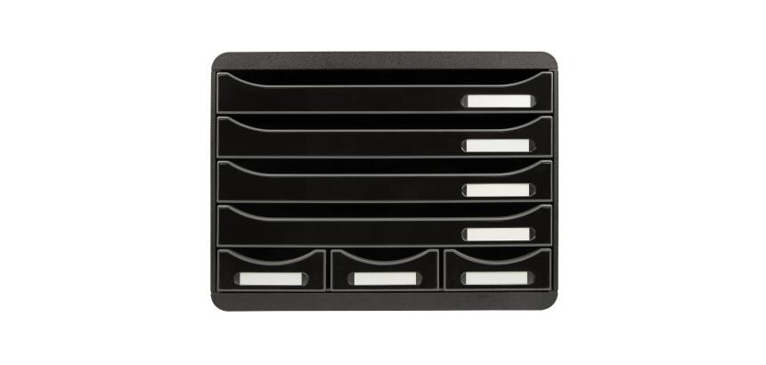 STORE-BOX MINI 7 drawers ECOBlack glossy - Glossy black
