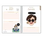 Agenda de bureau Gomargu 15 x 21 cm Semainier Janvier à Décembre 2027 - Visuel