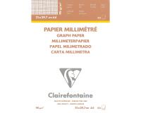 Vélin Millimétré bloc collé 50F A4 90g