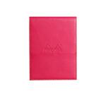 Rhodiarama clipboard with pencil holder + lined pad No. 12 - Raspberry