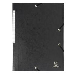 Chemise à élastiques Maxi capacity carte lustrée 425gm2 - A4 - Noir