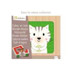 Cubes bois, Super Héros Fruits-Légumes - Multicolore