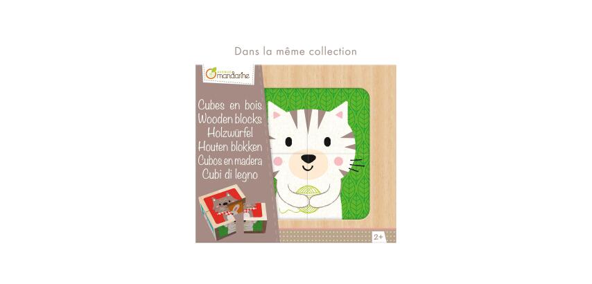 Cubes bois, Super Héros Fruits-Légumes - Multicolore