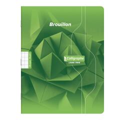 Cahier de brouillon piqué 7000 17x22 cm 48 pages grands carreaux 56 g - Vert