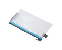 Pochette à fermeture éclair en plastique souple - Couleurs assorties