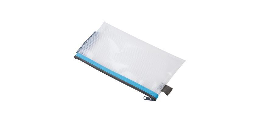 Pochette à fermeture éclair en plastique souple - Couleurs assorties