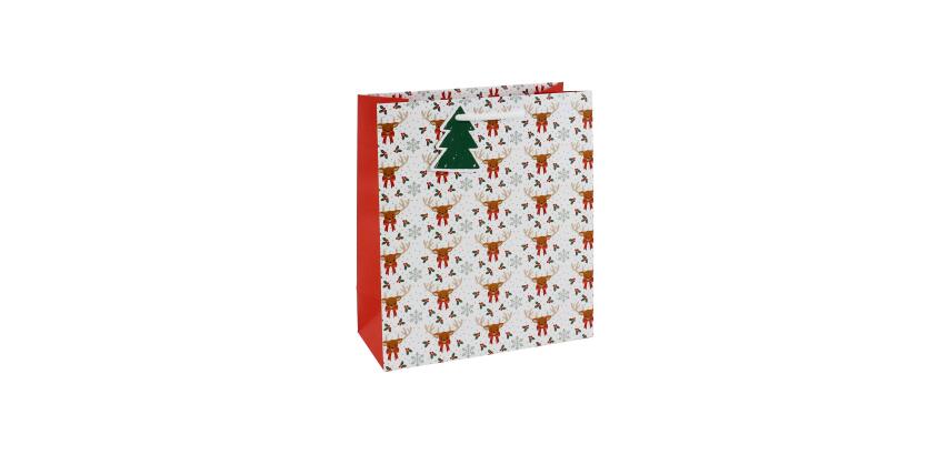 Flocons, sac moyen 21,5x10,2x25,3 cm - Blanc