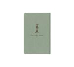 Flying Spirit piqûre textile 9x14cm 96 pages ligné motifs assortis papier ivoire 90g - Vert de gris
