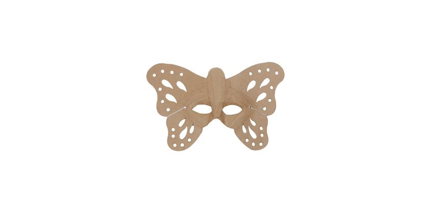 Butterfly Shaped Mask 8x23.5x19.5cm - Kraft