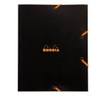 Rhodia chemise à élastiques 3 rabats 24x19 cm - Noir