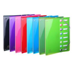 Trieur extensible en polypropylène 8 compartiments IDERAMA PP - A4 - Couleurs assorties
