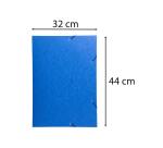 3-flap folder with elastic straps 600gsm hard glazed mottled pressboard - A3 size