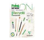 Bloc Paint'On encollé recyclé A6 15 feuilles 250g