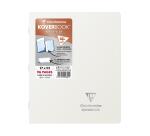 Cahier piqué Koverbook Silver 17x22 cm 96 pages ligné + marge couverture polypropylène opaque - Assortis