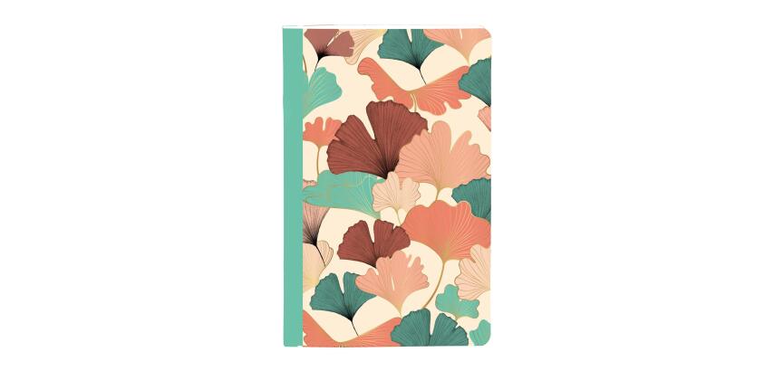 Gaïa beige, Carnet cousu fil 9x14cm, 96 pages, ligné, ass.