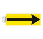 Non-slip adhesive PVC floor tape Arrow 30x10 cm - Yellow