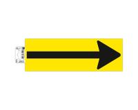 Non-slip adhesive PVC floor tape Arrow 30x10 cm - Yellow